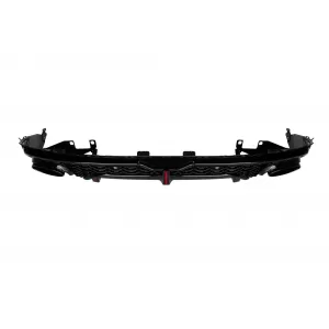 Diffuser RSQ7 type with black exhaust tips suitable for rear S line bumper on Audi Q7 2020-2023-image-6332860