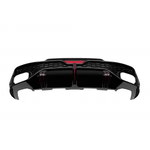 RSQ5 type diffuser with black exhaust tips suitable for rear S line bumper on Audi Q5 Sportback 2017-2023-image-6332871