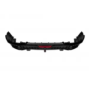 RSQ5 type diffuser with black exhaust tips suitable for rear S line bumper on Audi Q5 Sportback 2017-2023-image-6332872