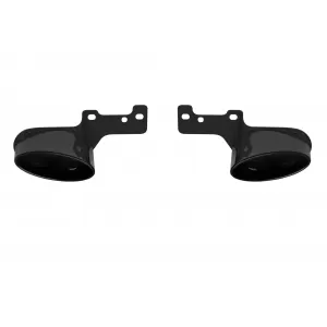 RSQ5 type diffuser with black exhaust tips suitable for rear S line bumper on Audi Q5 Sportback 2017-2023-image-6332873