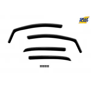 image-40-Set of front and rear wind deflectors suitable for Fiat Grande Punto 2005-2012, set of 4 pieces, black
