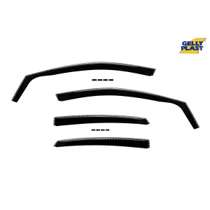 image-41-Set of front and rear wind deflectors suitable for Ford Focus sedan, hatchback 2004-2011 with 5 doors, set of 4 pieces, black