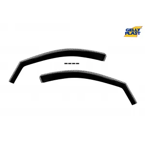Set of front and rear wind deflectors suitable for Hyundai Santa Fe 2006-2012, set of 4 pieces, black-image-6332994