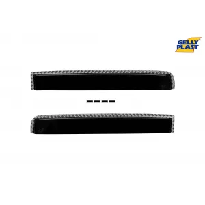 Set of front and rear wind deflectors suitable for Hyundai Santa Fe 2006-2012, set of 4 pieces, black-image-6332995