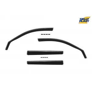 image-57-Set of front and rear wind deflectors suitable for Volkswagen Golf IV hatchback, estate, Bora estate 1998-2005, set of 4 pieces, black
