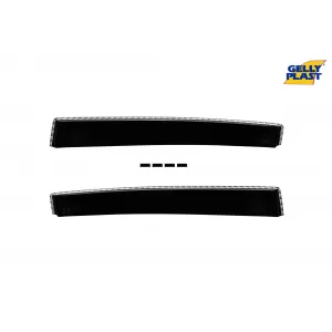 Set of front and rear wind deflectors suitable for Volkswagen Golf V hatchback 2004-2008 with 5 doors, set of 4 pieces, black-image-6333161