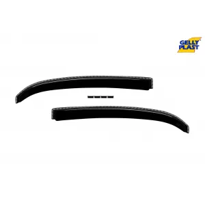 Set of front and rear wind deflectors suitable for Alfa Romeo 159 sedan 2005-2011, set of 4 pieces, black-image-6333289