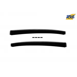 Set of front and rear wind deflectors suitable for Alfa Romeo 147 2000-2010 with 5 doors, set of 4 pieces, black-image-6333297
