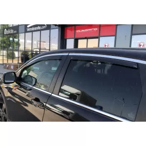 Set von vorderen und hinteren Windabweiser geeignet für Honda CR-V 2012-2018 mit 5 Türen, Set von 4 Stück, schwarz-image-6333339