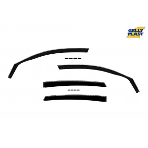 image-71-Set of front and rear wind deflectors suitable for Audi A6 C7 sedan 2011-2018 with 4 doors, set of 4 pieces, black