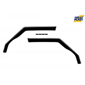 Set von Front- und Heckwindabweiser geeignet für Mini Countryman R60 2011-2014 mit 5 Türen, Set von 4 Stück, schwarz-image-6333356
