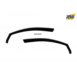 Front wind deflectors suitable for Volkswagen Golf VI 2008-2012 with 5 doors, 2 pieces, black - ABWWV6043647