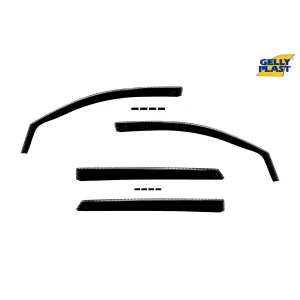 image-76-Set of front and rear wind deflectors suitable for Hyundai Tucson 2015-2020, set of 4 pieces, black