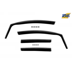 image-77-Set of front and rear wind deflectors suitable for FORD B-MAX 2012-2017 with 5 doors, set of 4 pieces, black