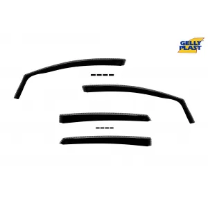 image-79-Set of front and rear wind deflectors suitable for Ford Mondeo sedan after 2015, set of 4 pieces, black