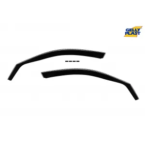 Set of front and rear wind deflectors suitable for BMW 3 Series F30 sedan 2011-2019 with 5 doors, set of 4 pieces, black-image-6333513