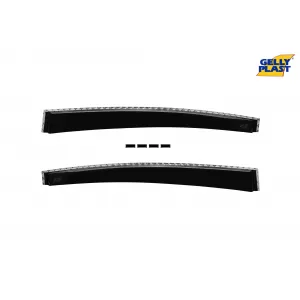 Set of front and rear wind deflectors suitable for BMW 3 Series F30 sedan 2011-2019 with 5 doors, set of 4 pieces, black-image-6333514