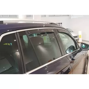 Set von Front- und Heckwindabweiser geeignet für Volkswagen TIGUAN nach 2016 mit 5 Türen, Set aus 4 Stück, schwarz-image-6333594