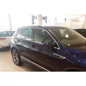 Set von Front- und Heckwindabweiser geeignet für Volkswagen TIGUAN nach 2016 mit 5 Türen, Set aus 4 Stück, schwarz-image-6333596