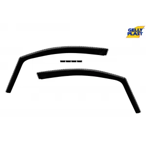 Set von Front- und Heckwindabweiser geeignet für Citroen C3 nach 2017 mit 5 Türen, Set von 4 Stück, schwarz-image-6333610