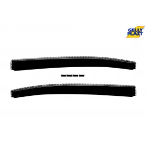 Set von Front- und Heckwindabweiser geeignet für Citroen C3 nach 2017 mit 5 Türen, Set von 4 Stück, schwarz-image-6333611