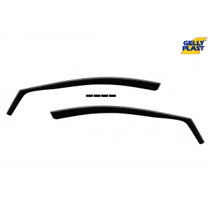 Set von Front- und Heckwindabweiser geeignet für Hyundai i30 2012-2017 mit 5 Türen, Set von 4 Stück, schwarz-image-6333674