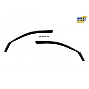 Set von Front- und Heckwindabweiser geeignet für BMW 3er Reihe E90 Limousine 2005-2012 mit 4 Türen, Set von 4 Stück, schwarz-image-6333698