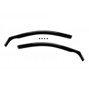 Set front and rear wind deflectors Heko suitable for Audi A6 estate 1997-2004, with 5 doors, dark smoked, 4 pieces-image-6334792