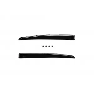 Set of front and rear wind deflectors suitable for Audi A6 sedan 2004-2011, with 4 doors, dark smoked, 4 pieces-image-6334798