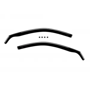 Set of front and rear wind deflectors suitable for Audi A3 1997-2003, with 5 doors, dark smoked, 4 pieces-image-6334802