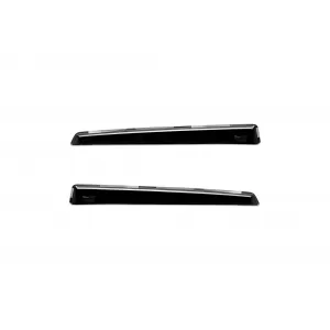 Set of front and rear wind deflectors suitable for Audi 80 B3, B4 1986-1995, with 4 doors, dark smoked, 4 pieces-image-6334813