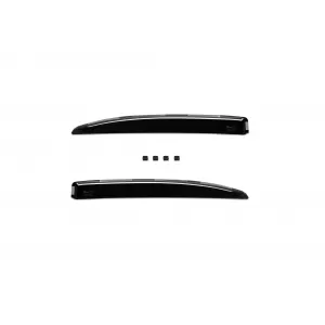 Set of front and rear wind deflectors suitable for Audi A4 sedan 1995-2001, with 4 doors, dark smoked, 4 pieces-image-6334821