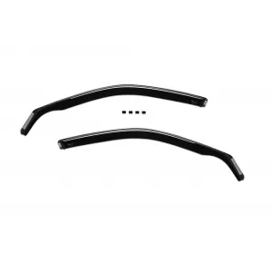 Set de deflectoare de vânt frontale și posterioare potrivite pentru BMW 5 series E39 sedan 1995-2003, cu 4 uși, fumuriu închis, 4 bucăți-image-6334891