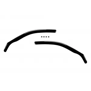 Set de deflectoare de vânt frontale și posterioare potrivite pentru BMW Seria 3 E46 sedan 1998-2005, cu 4 uși, fumuriu închis, 4 bucăți-image-6334899