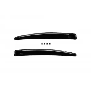 Set de deflectoare de vânt frontale și posterioare potrivite pentru BMW 3 Series E90 sedan 2005-2012, cu 4 uși, fumuriu închis, 4 bucăți-image-6334916