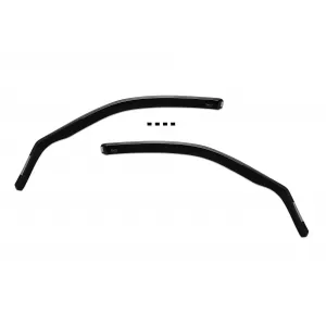 Set de deflectoare de vânt frontale și posterioare potrivite pentru BMW X5 E70 2006-2013, fumurii închis, 4 bucăți-image-6334937