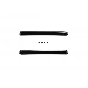 Set de deflectoare de vânt frontale și posterioare potrivite pentru BMW Seria 5 E61 estate 2003-2010, cu 5 uși, fumuriu închis, 4 bucăți-image-6334948