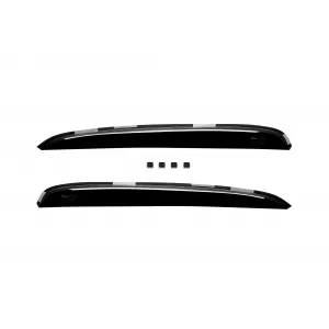 Set de deflectoare de vânt frontale și posterioare potrivite pentru Citroen Xsara Picasso 1999-2010, cu 5 uși, fumurii închise, 4 bucăți-image-6334988