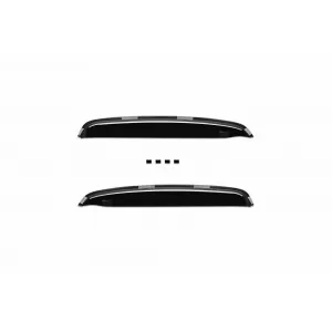 Set of front and rear wind deflectors suitable for Citroen C3 2002-2009, with 5 doors, dark smoked, 4 pieces-image-6334993