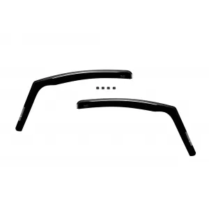 Set of front and rear wind deflectors suitable for Citroen C3 2009-2017, with 5 doors, dark smoked, 4 pieces-image-6335018