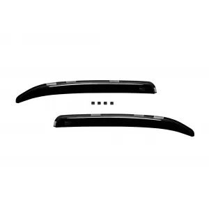 Set front and rear wind deflectors suitable for Citroen C-Elysee after 2013, with 5 doors, dark smoked, 4 pieces-image-6335026
