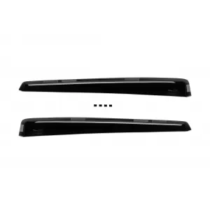 Set of front and rear wind deflectors suitable for Citroen C4 Aircross 2012-2017, with 5 doors, dark smoked, 4 pieces-image-6335036