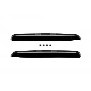 Set of front and rear wind deflectors suitable for Ford Focus estate 1998-2005, with 5 doors, dark smoked, 4 pieces-image-6335146