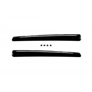 Set of front and rear wind deflectors suitable for Ford Fiesta 2002-2008, with 5 doors, dark smoked, 4 pieces-image-6335151