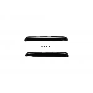 Set of front and rear wind deflectors suitable for Ford Ranger 2007-2012, with 4 doors, dark smoked, 4 pieces-image-6335168