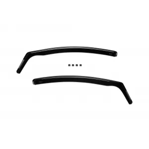 Set of front and rear wind deflectors suitable for Ford Fiesta 2008-2017, with 5 doors, dark smoked, 4 pieces-image-6335183
