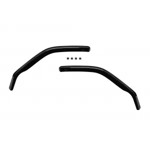 Set of front and rear wind deflectors suitable for Honda CR-V 1997-2002, with 5 doors, dark smoked, 4 pieces-image-6335225