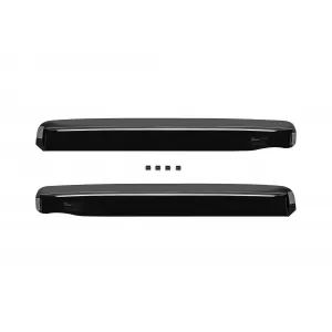 Set of front and rear wind deflectors suitable for Honda CR-V 1997-2002, with 5 doors, dark smoked, 4 pieces-image-6335226