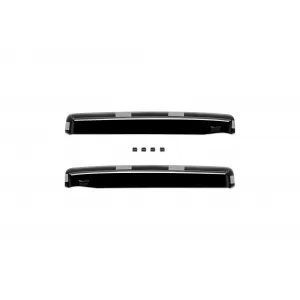 Set of front and rear wind deflectors suitable for Honda CR-V 2001-2006, with 5 doors, dark smoked, 4 pieces-image-6335232