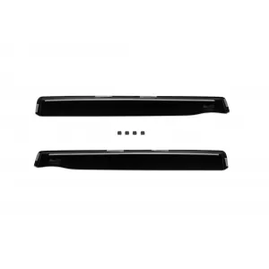 Set of front and rear wind deflectors suitable for Honda Jazz 2001-2009, with 5 doors, dark smoked, 4 pieces-image-6335237